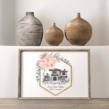 Load image into Gallery viewer, Boho Sunrise | Custom Home Portrait | Housewarming Gifts