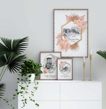 Load image into Gallery viewer, Boho Sunrise | Custom Home Portrait | Housewarming Gifts