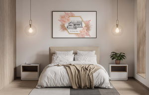 Boho Sunrise | Custom Home Portrait | Housewarming Gifts