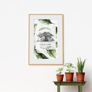 Wallflower | Custom Home Portrait | Housewarming Gifts